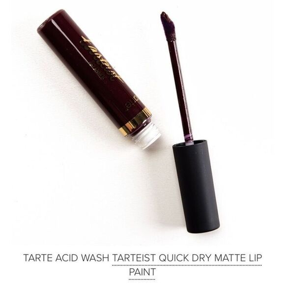 TARTE - 🎉HP🎉NWT - Tarteist Quick Dry Matte Lip Paint/Acid Wash (very dark berry) - Picture 10 of 16